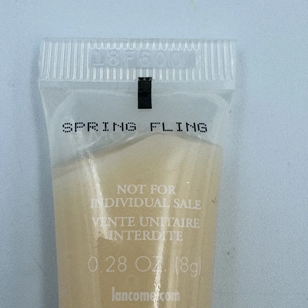 New LANCOME‎ Juicy Tubes Smoothie Ultra Shiny Lip Gloss SPRING FLING .28 oz nude